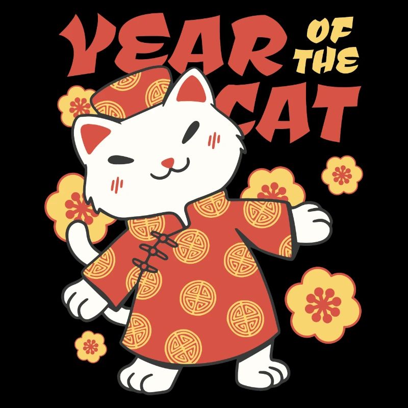 Vietnamesisches Neujahr Katze 2023 I Geschenk