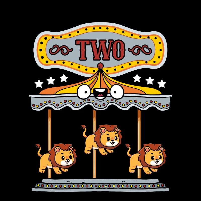 Karussell-geburtstagsfeier-löwe Dieser Junge