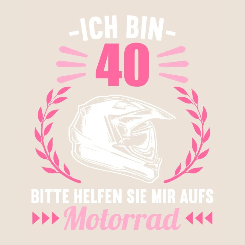 Ich bin 40 bitte helfen auf Motorrad 40 Geburtstag