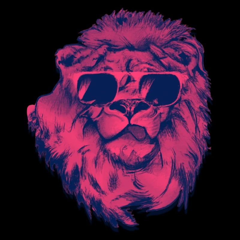 Cool Lion avec lunettes de soleil Idée cadeau tendance