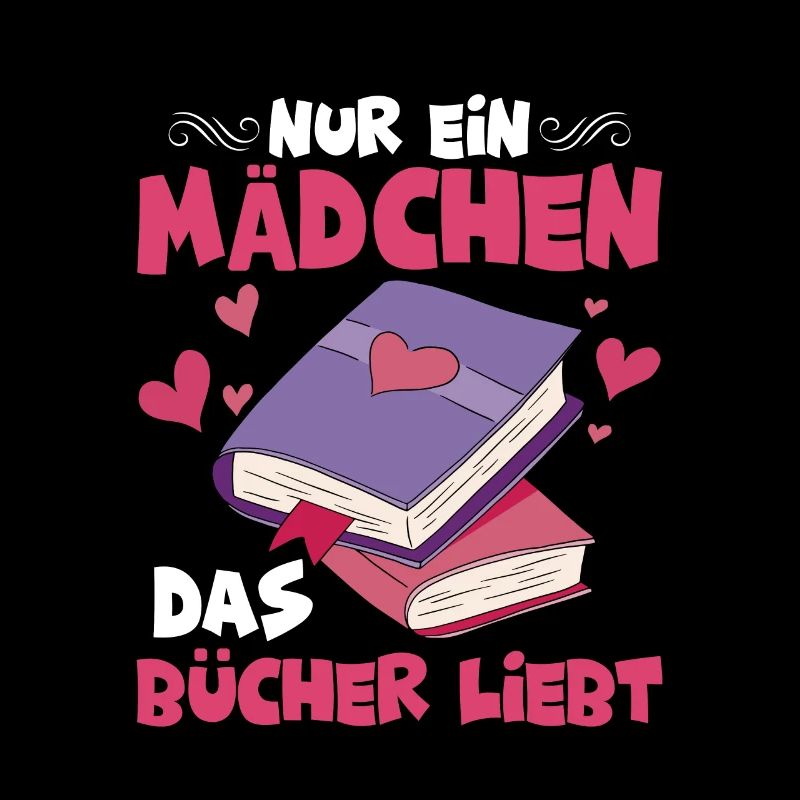 Nur ein Mädchen, das Bücher liebt Lesen Buch