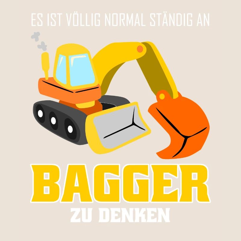 Bagger lustig Baustelle Baggerfahrer