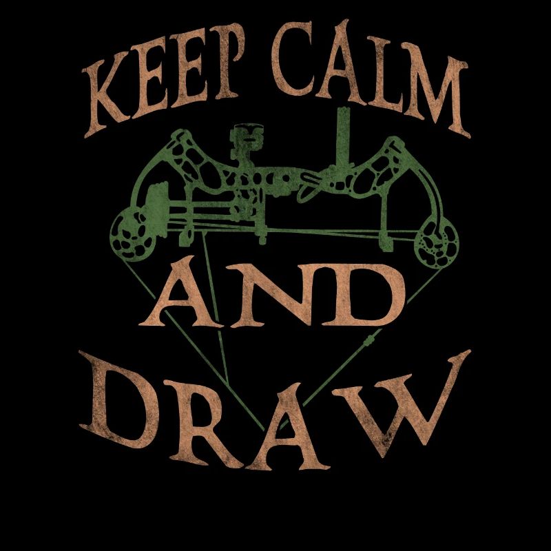 Keep Calm And Draw Bowhunting Camo Archery