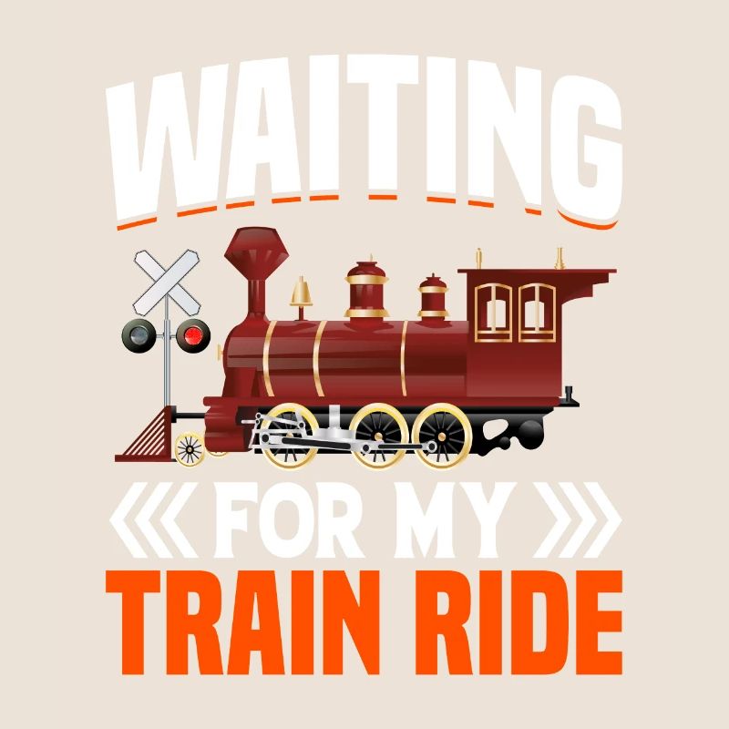 Train Station Lovers Graphic Proverb with Train