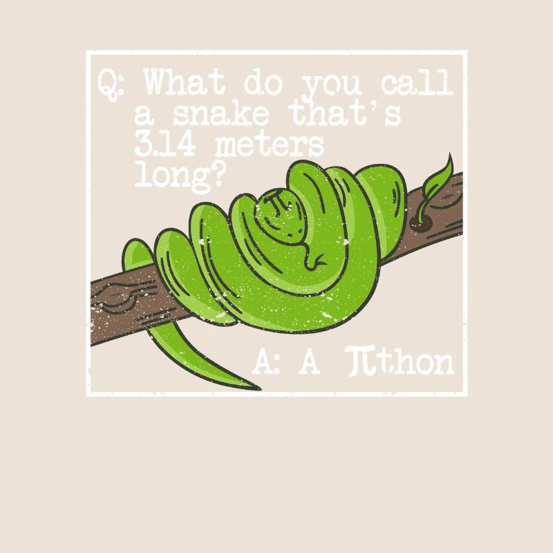 python serpent pithon pi tag icône maths drôles