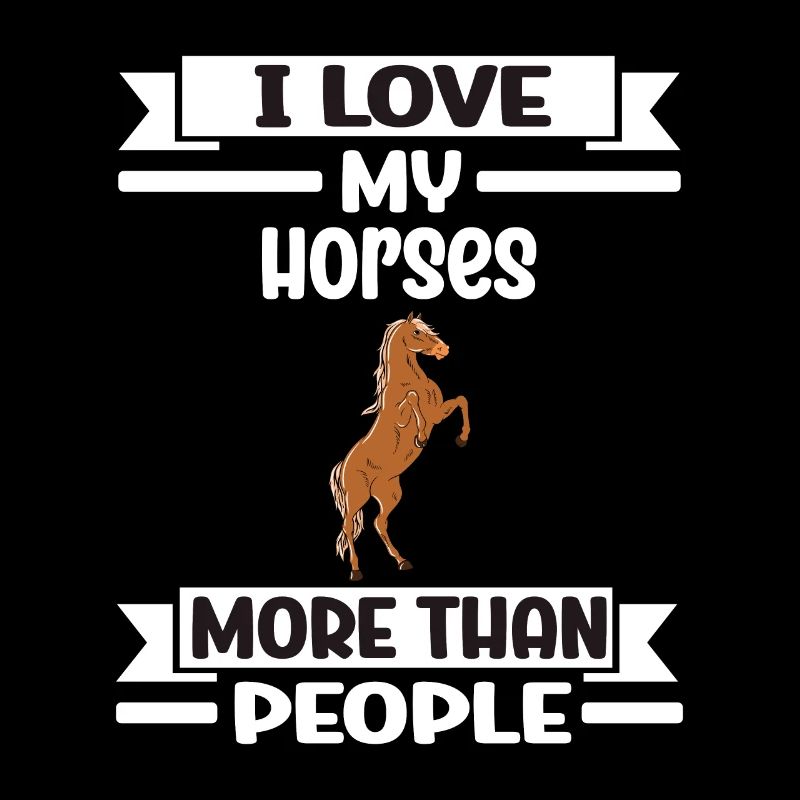 J'aime mes chevaux plus que les gens