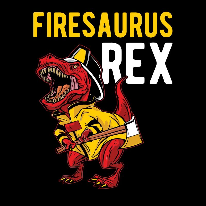 Firesaurus Rex Dino Pompier Pompiers
