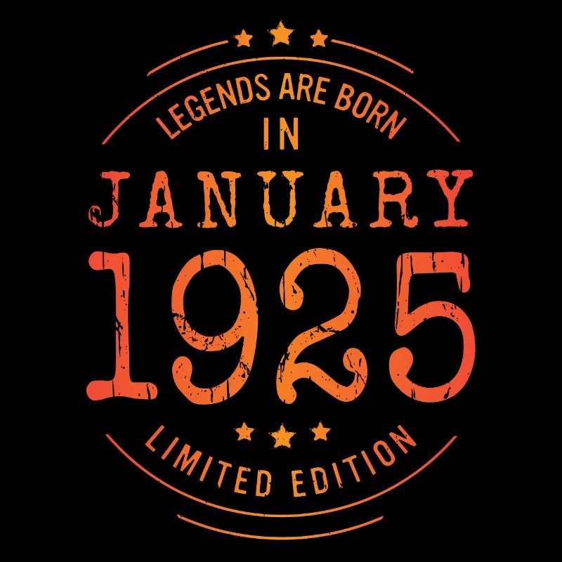 Anniversaire Janvier 1925 Edition Limitée Millésime
