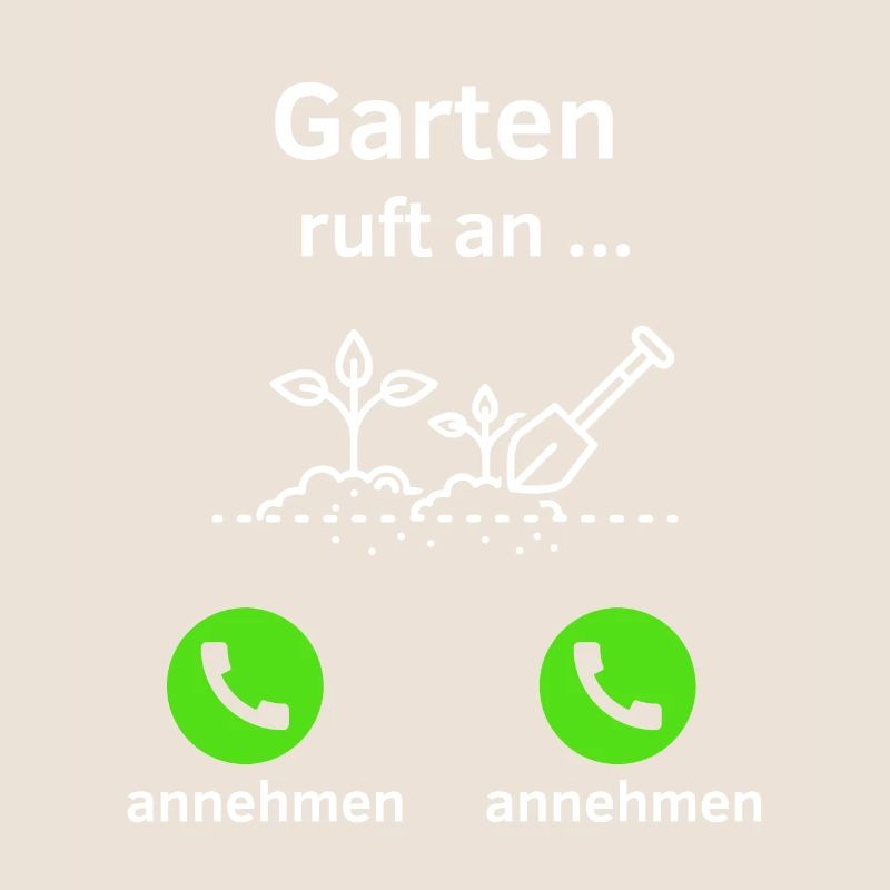 Garten ruft an - annehmen oder annehmen?