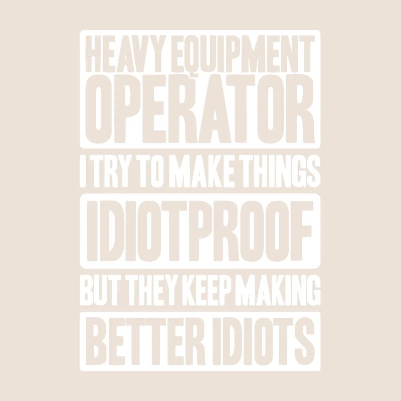 Baggerfahrer Baggerführer Heavy Equipment Operator
