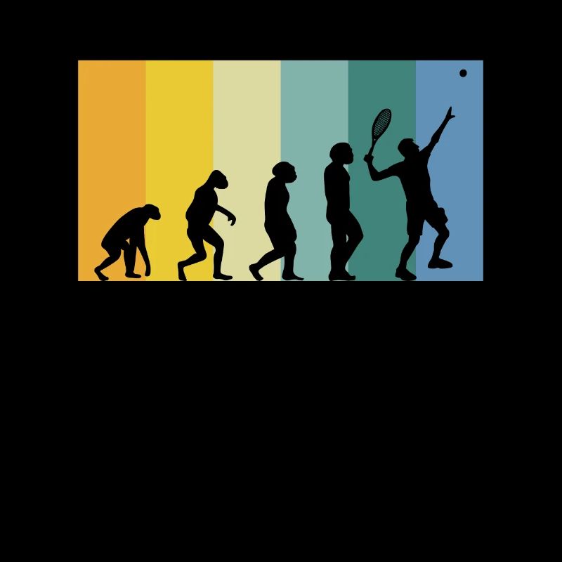 Evolution Tennis - Tennis player vintage colors