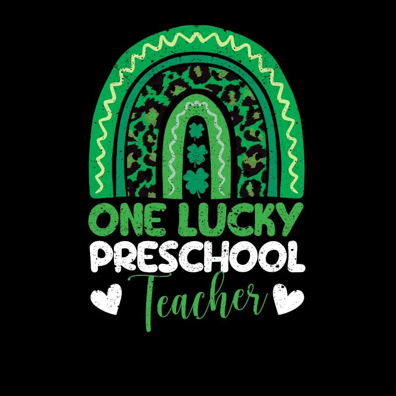 Une joyeuse enseignante préscolaire Saint-Patrick