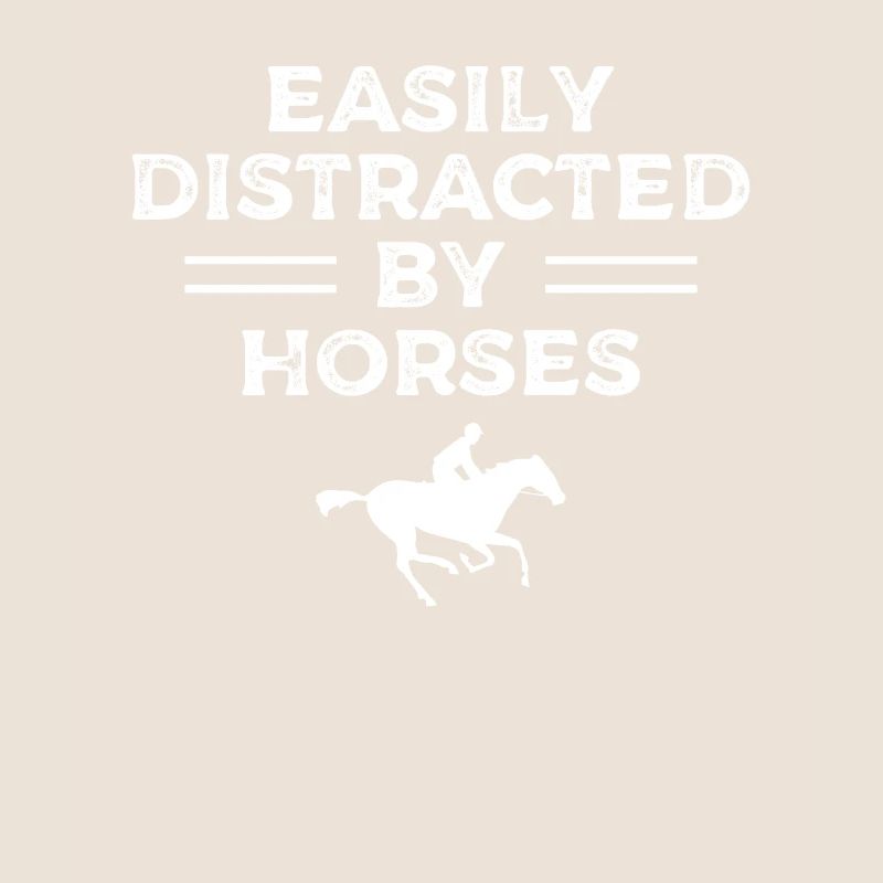 Facilement distrait par les chevaux équestres à cheval
