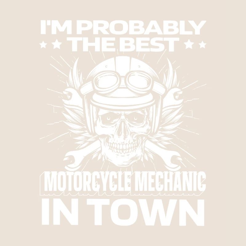 Motorcycle Mechanic Skull