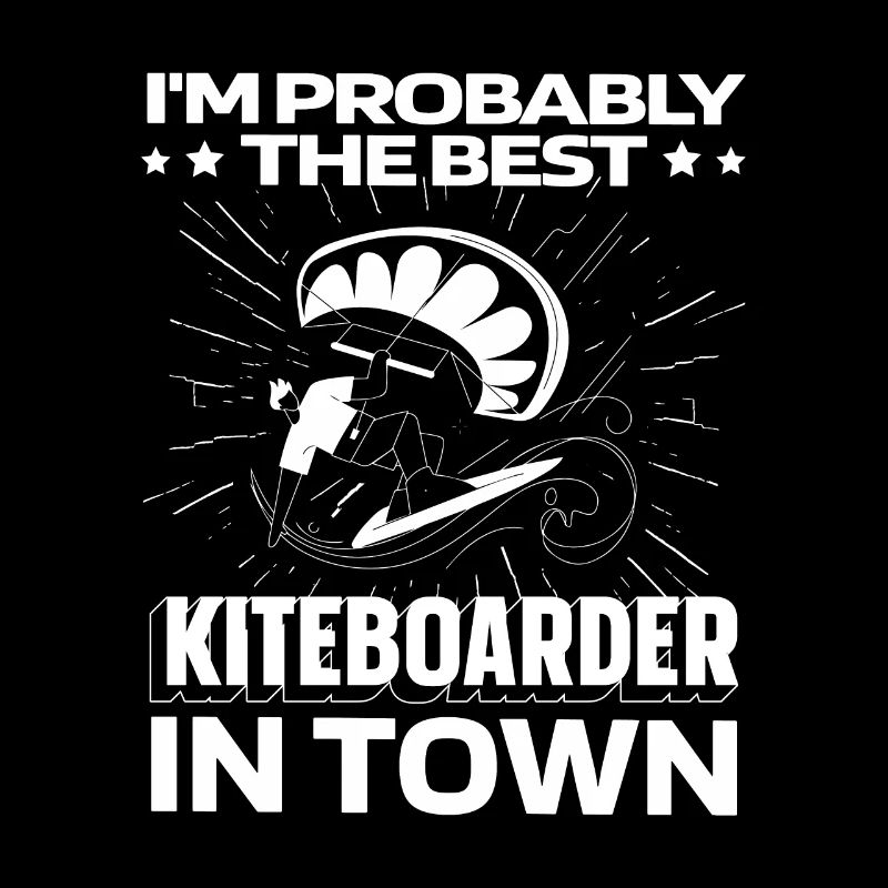 Kitesurfer Kitesurf Kitesurf Drôle