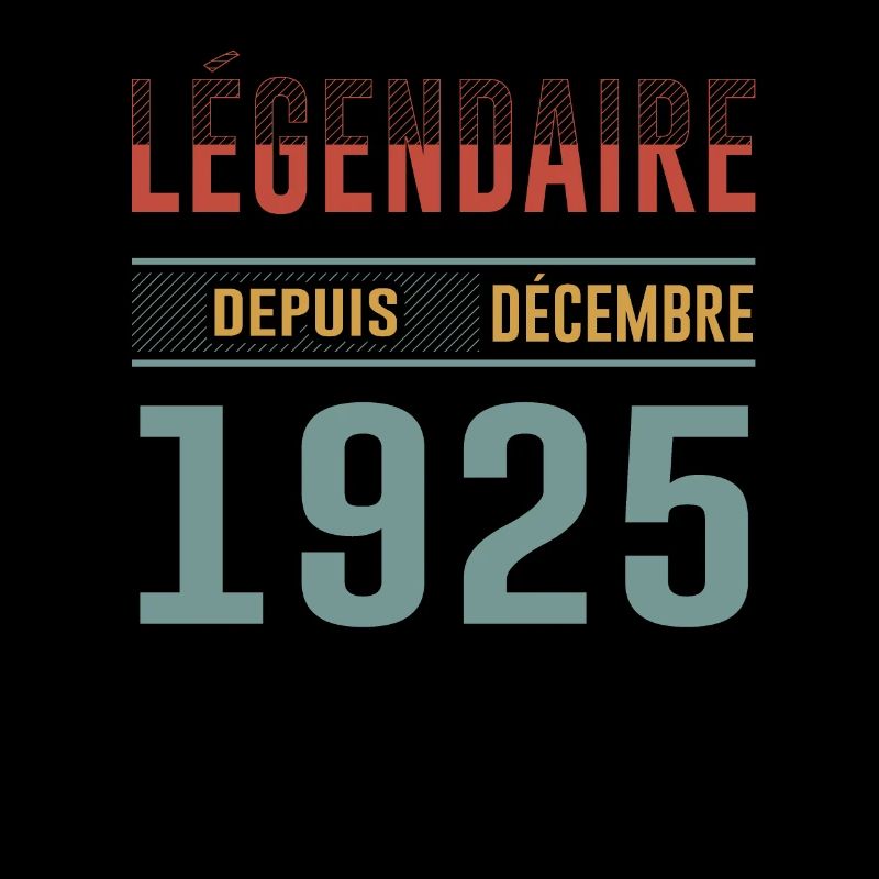 Légendaire Depuis Décembre 1925 Anniversaire