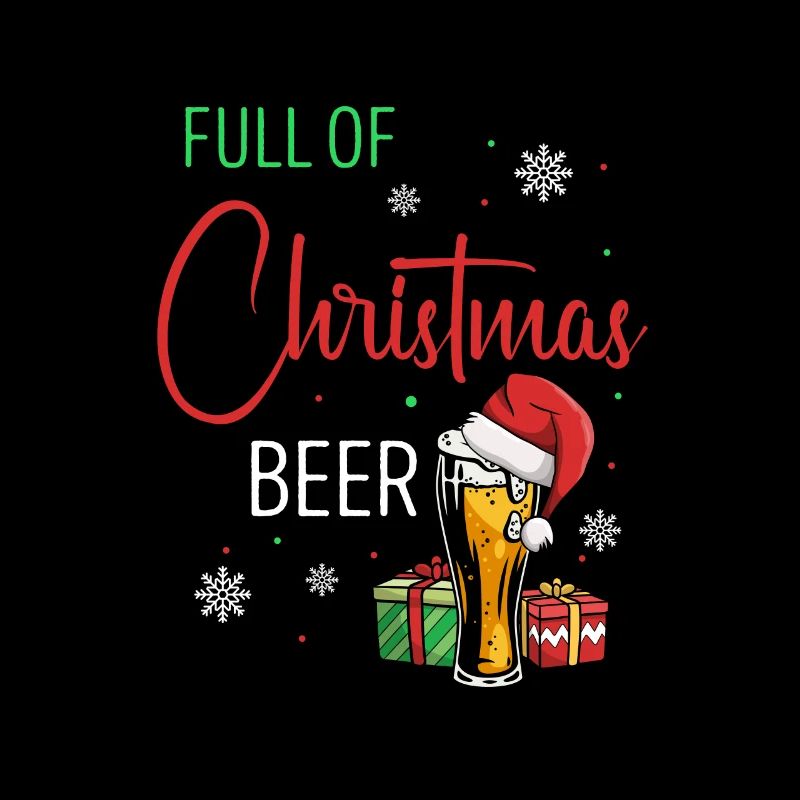 Plein de bière de Noël Drôles de couples de Noël