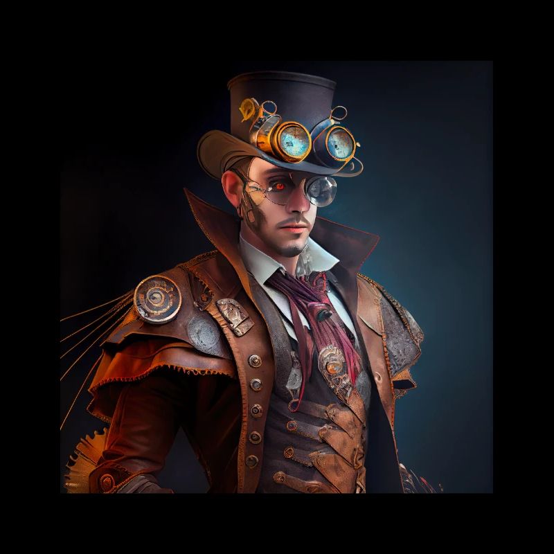 Steampunk Sci-Fi character