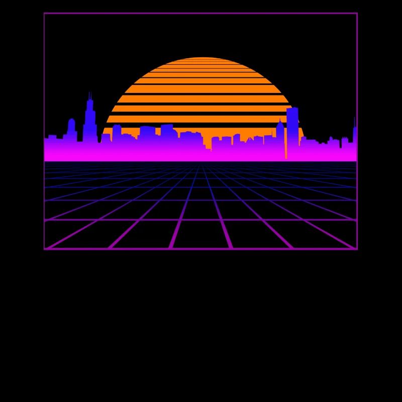 Retrowave Synthwave 80s Design