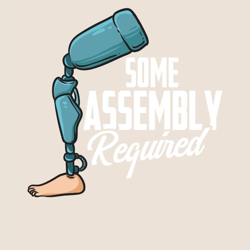 Some mounting required leg prosthesis