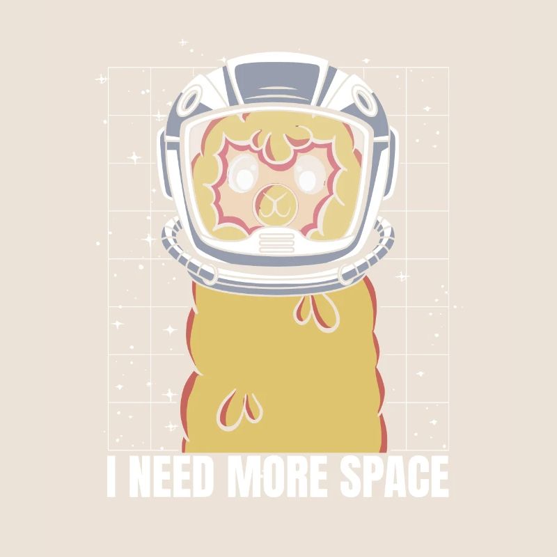 Alpaca Astronaut I Need More Space
