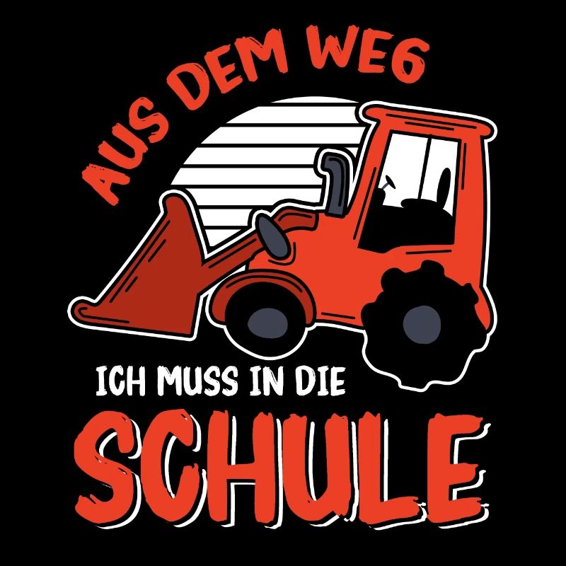 Kinder Einschulung Trecker Jungen Schulkind