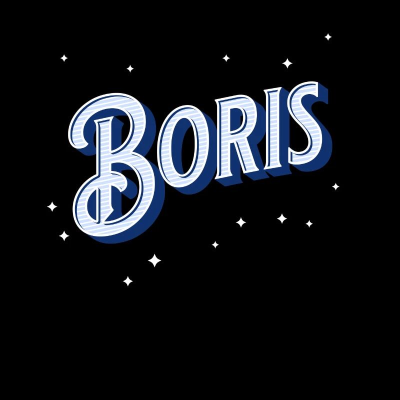 Boris' name personalized