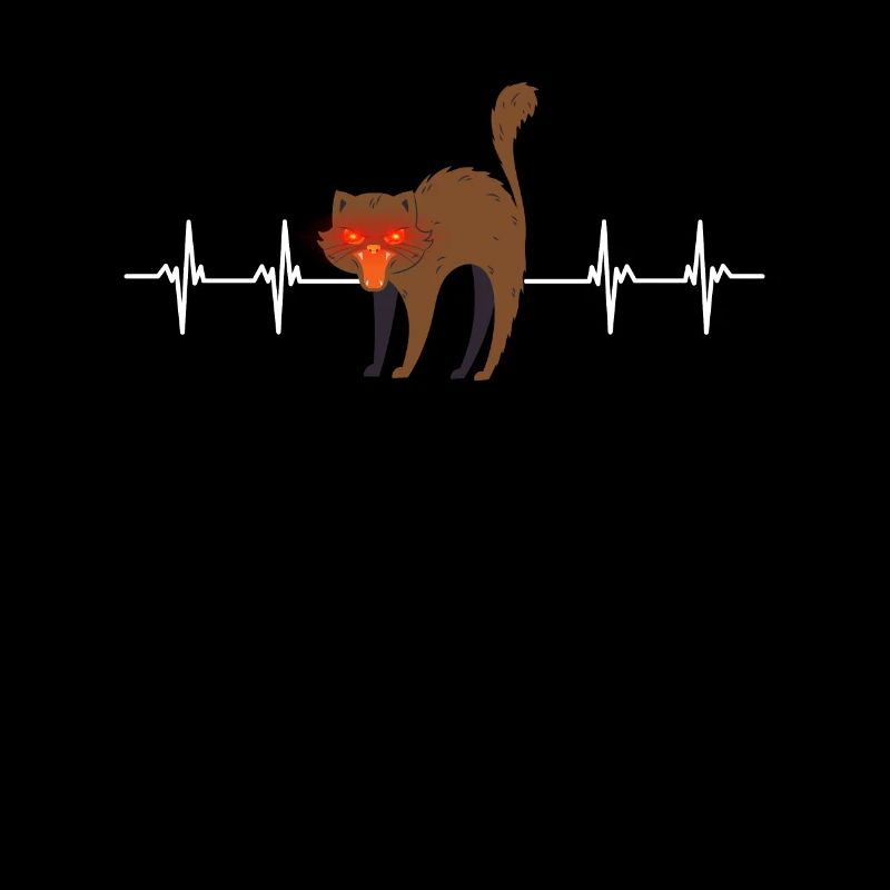 Chat avec des yeux laser