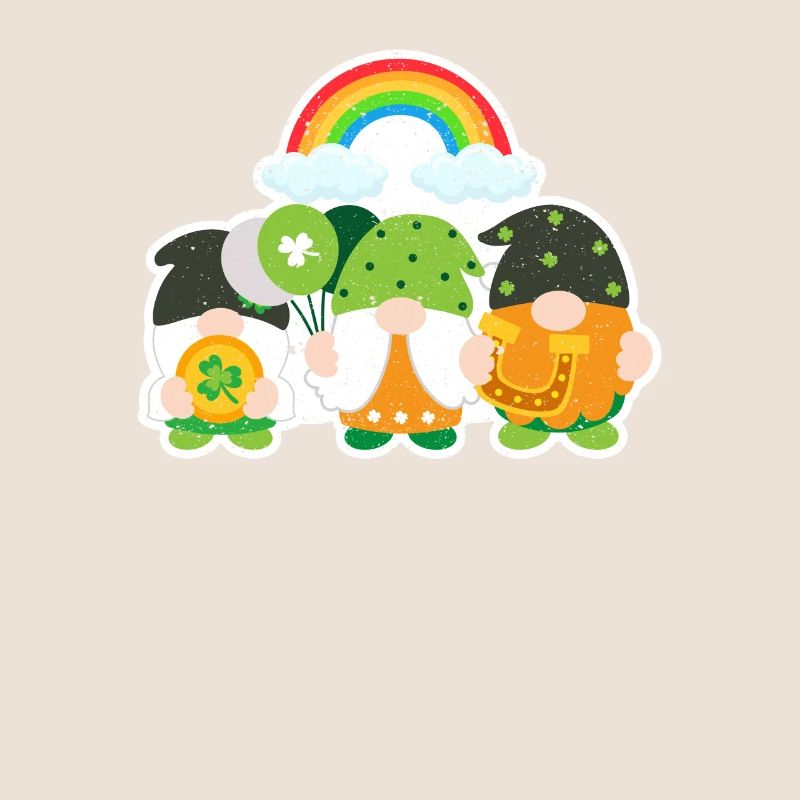 Lucky people keep clover leaf shamrock horseshoe