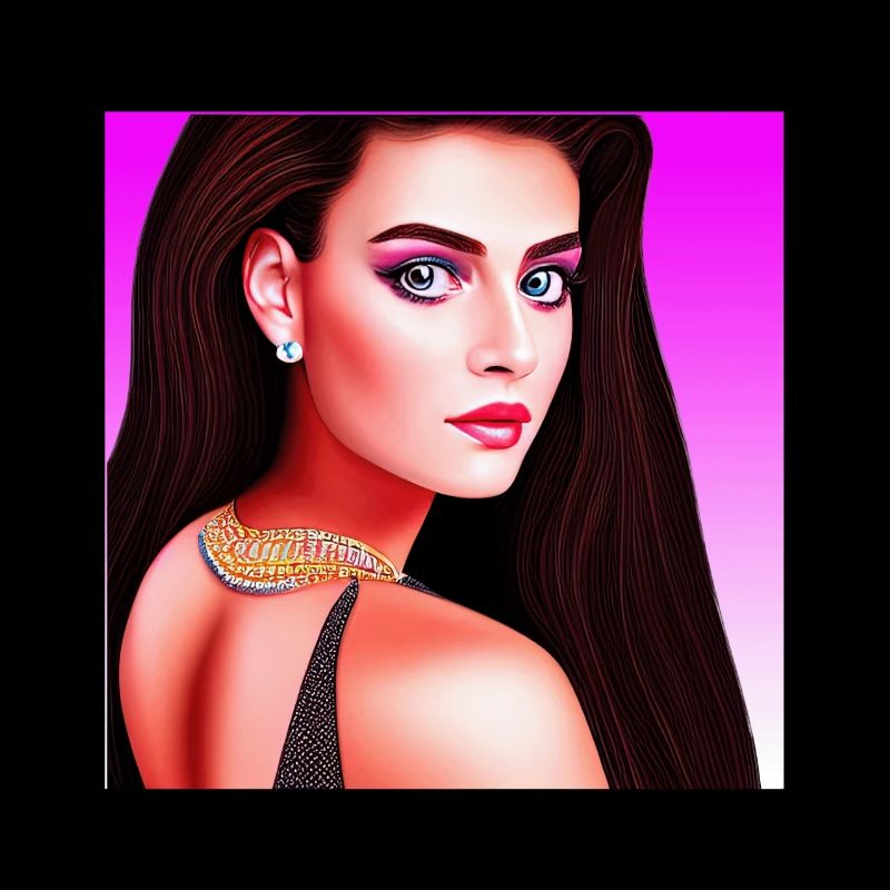 Retrowave Synthwave 80s Character Design