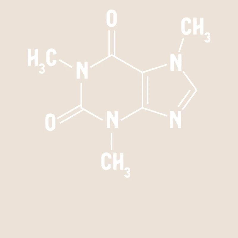 Amateurs de molécules de caféine du café chimique