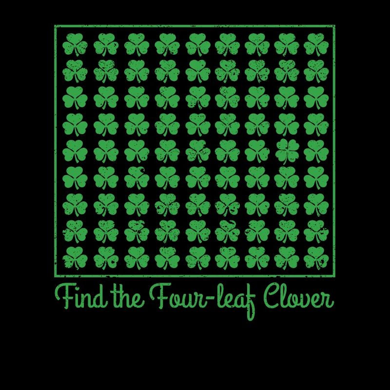 Find the four-leaf clover puzzle St