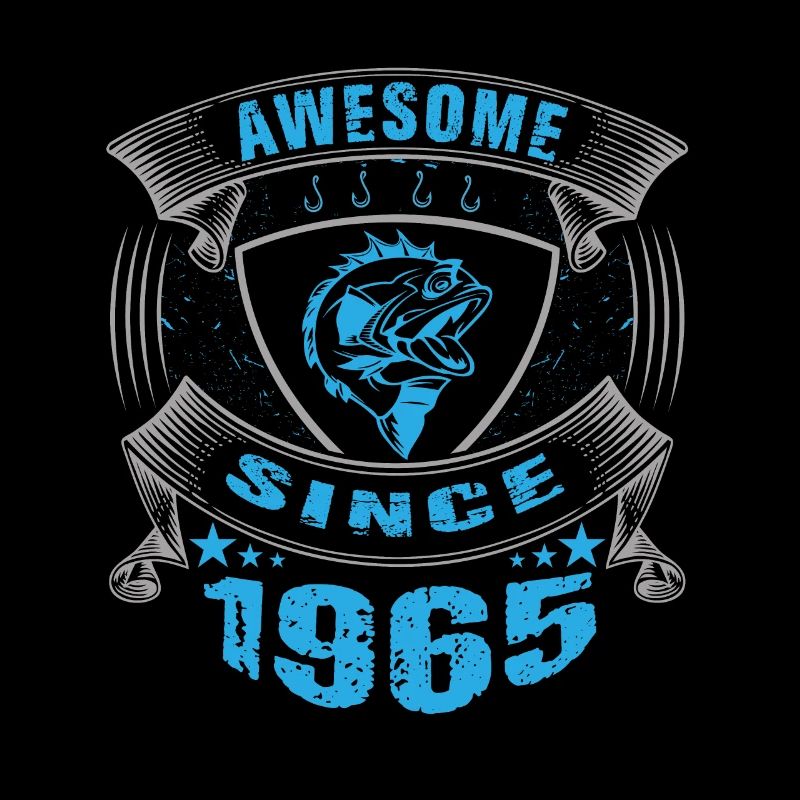Awesome since 1965. Angel, Angler Geburtstag