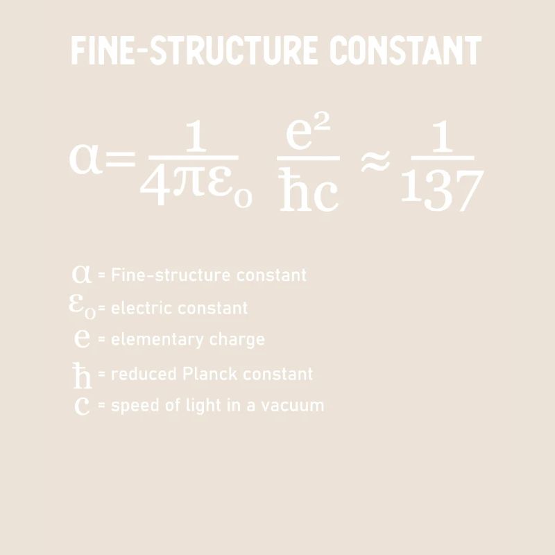 Fine Structure Constant Physik