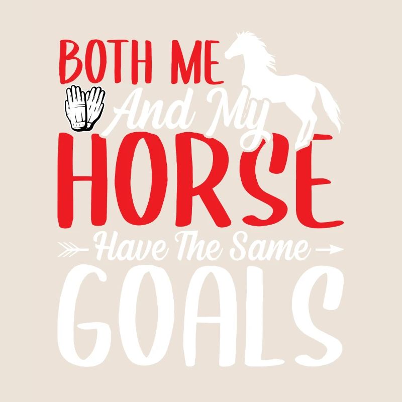 Mon cheval et moi avons la même chose