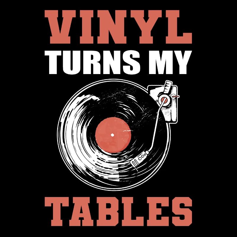 Le vinyle renverse mes tables Collectionneur de disques vinyles