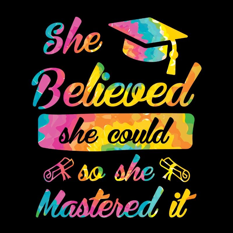 She has mastered Master's degree