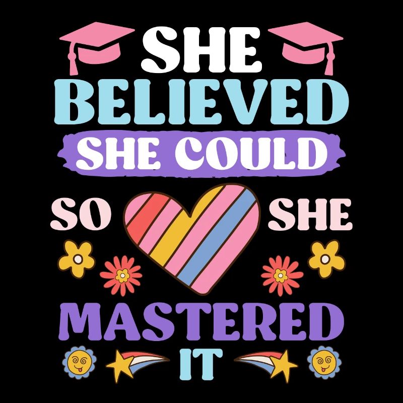 She has mastered Master's degree