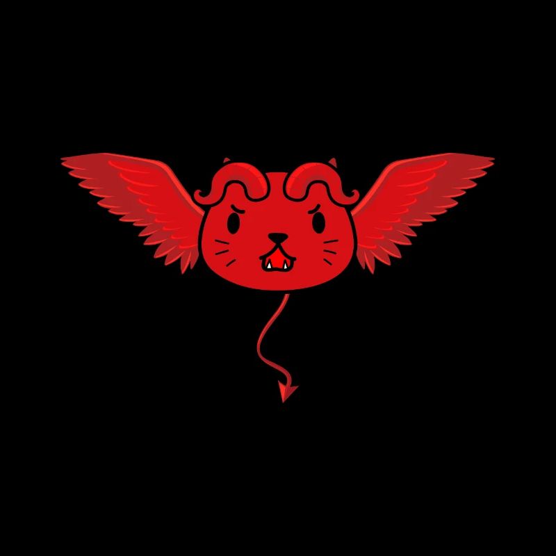 Cute devil cat