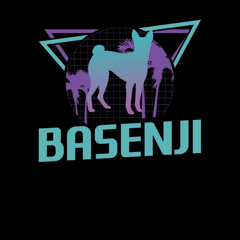 Amoureux des chiens Basenji rétro