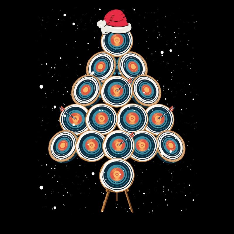 Cible de tir à l’arc comme arbre de Noël