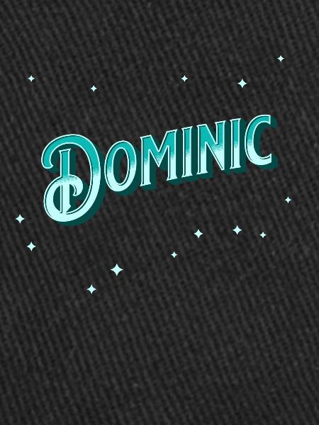 Dominic's name personalized
