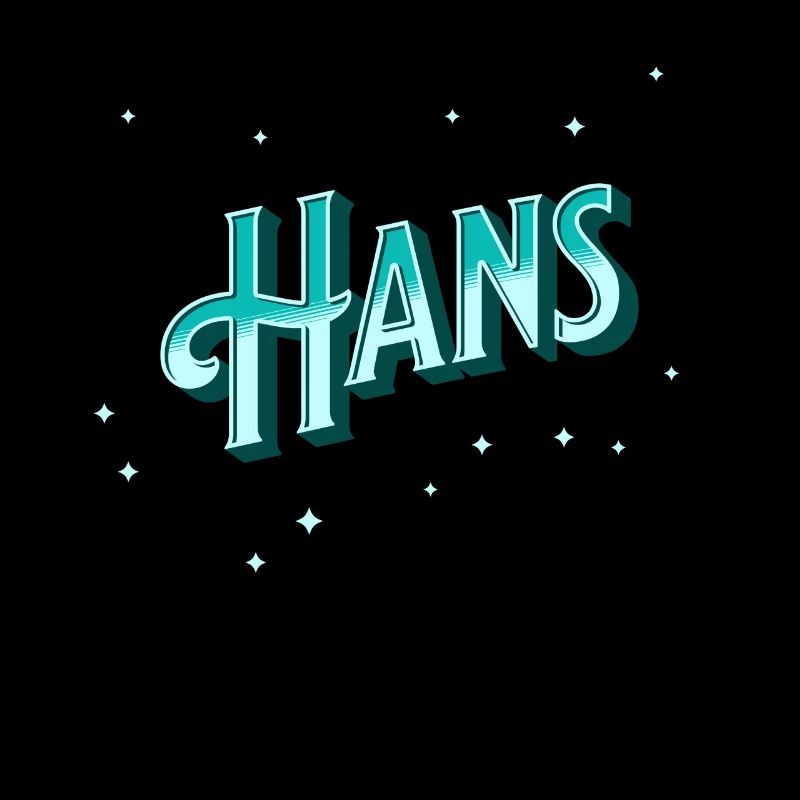 Hans' name personalized
