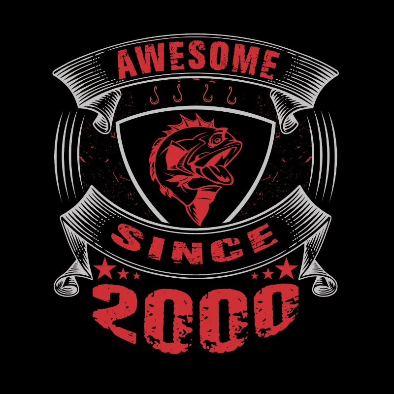 Awesome since 2000. Angel, Angler Geburtstag