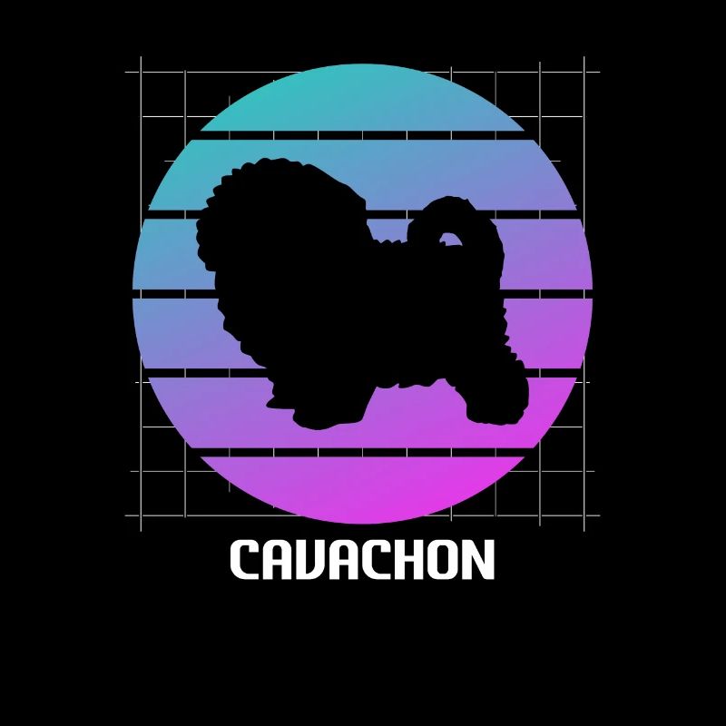 Retro Cavachon Dog Lover