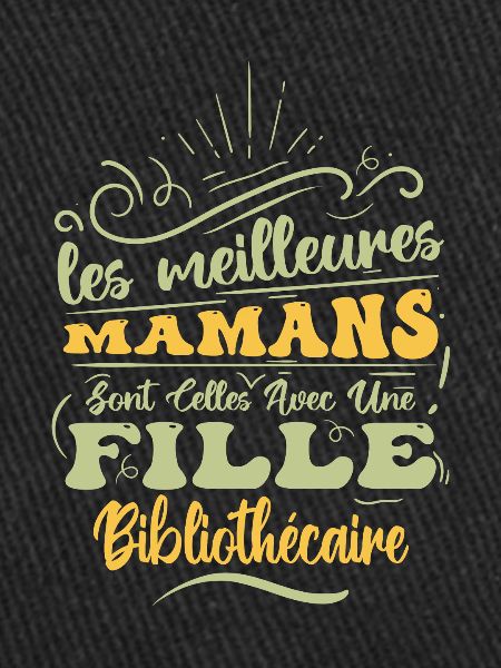 Meilleure Maman Avec Fille Bibliothécaire
