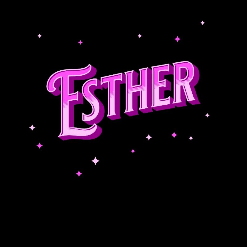 Esther's name personalized