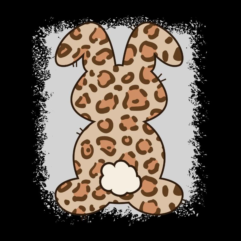 Leopard Print Bleached Easter