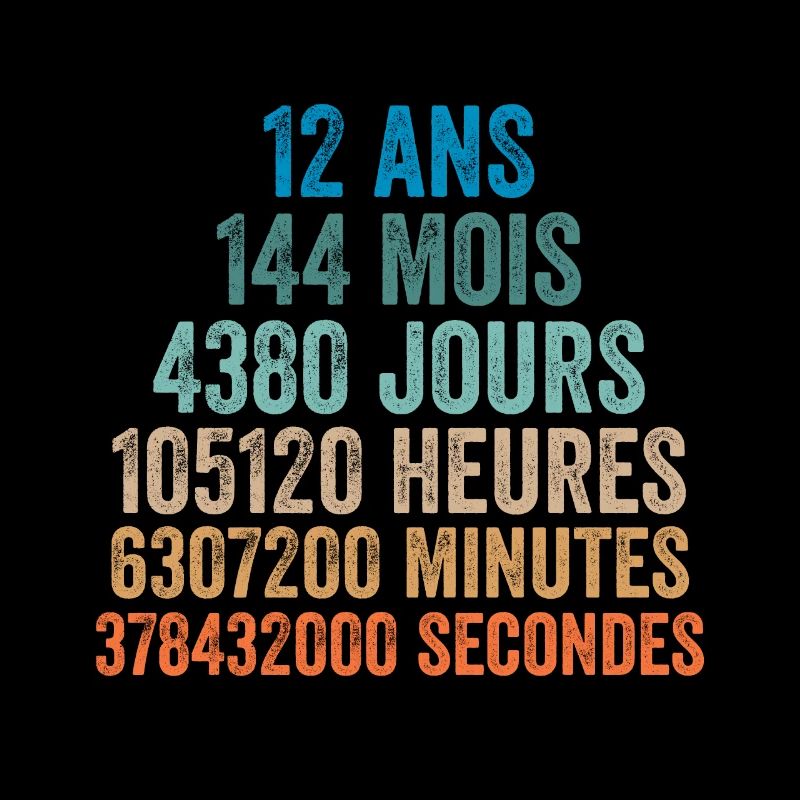 12 Ans Anniversaire - cadeau d'anniversaire