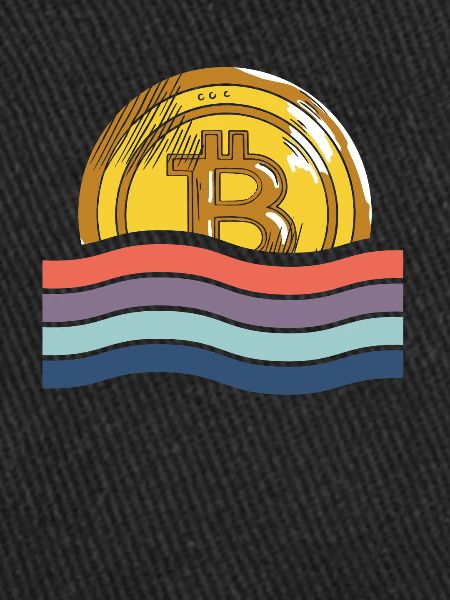 Bitcoin derrière le drapeau